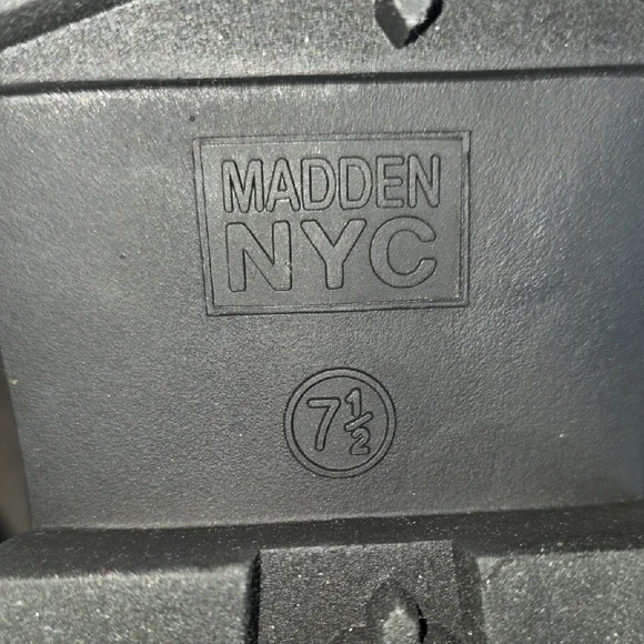 (J46) White and Black Platform Shoes with Chunky Sole Womans Shoes 7.5 - Picture 8 of 10